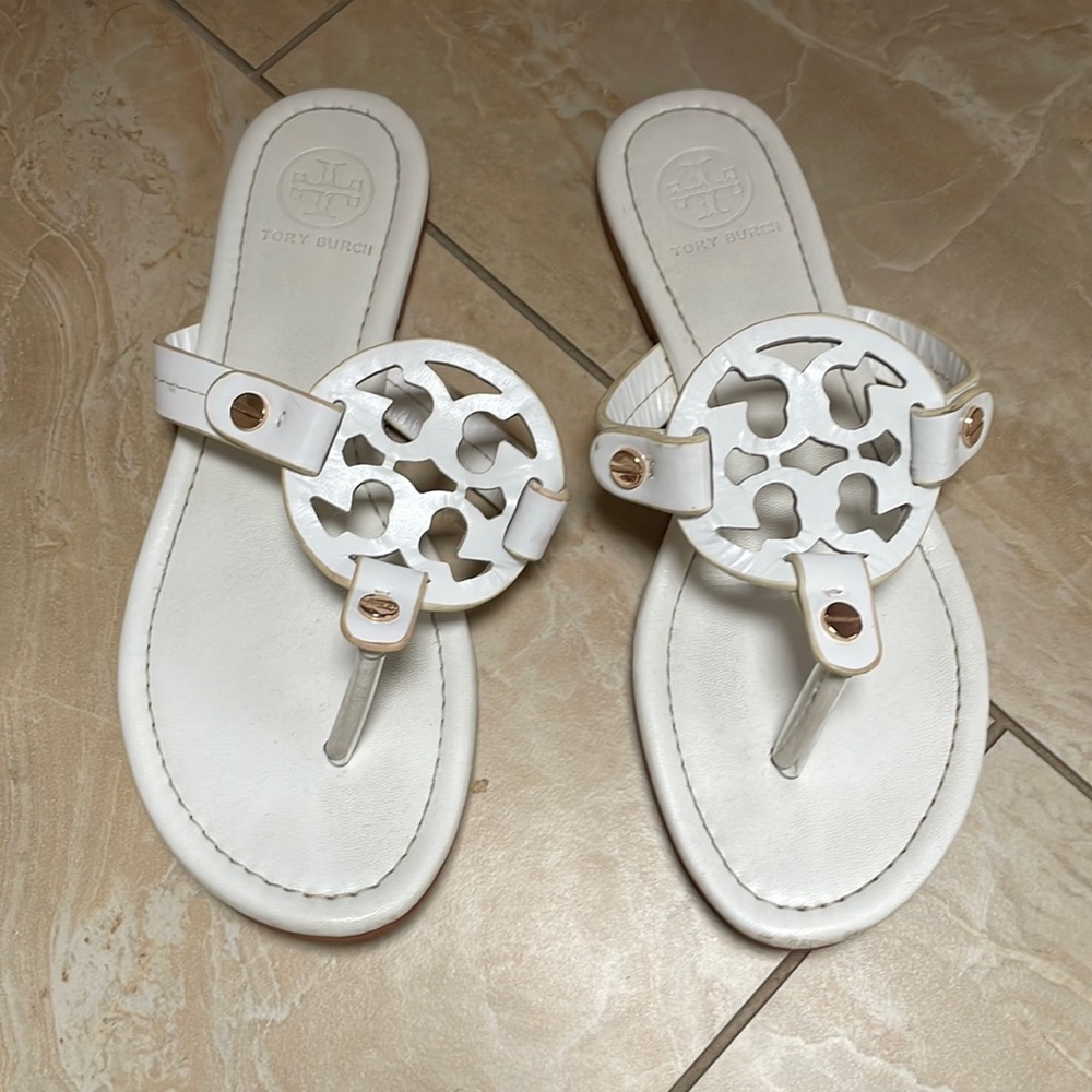 Tory Burch Brand Women’s Miller Thong Sandal, Size 7 or 7 1/2